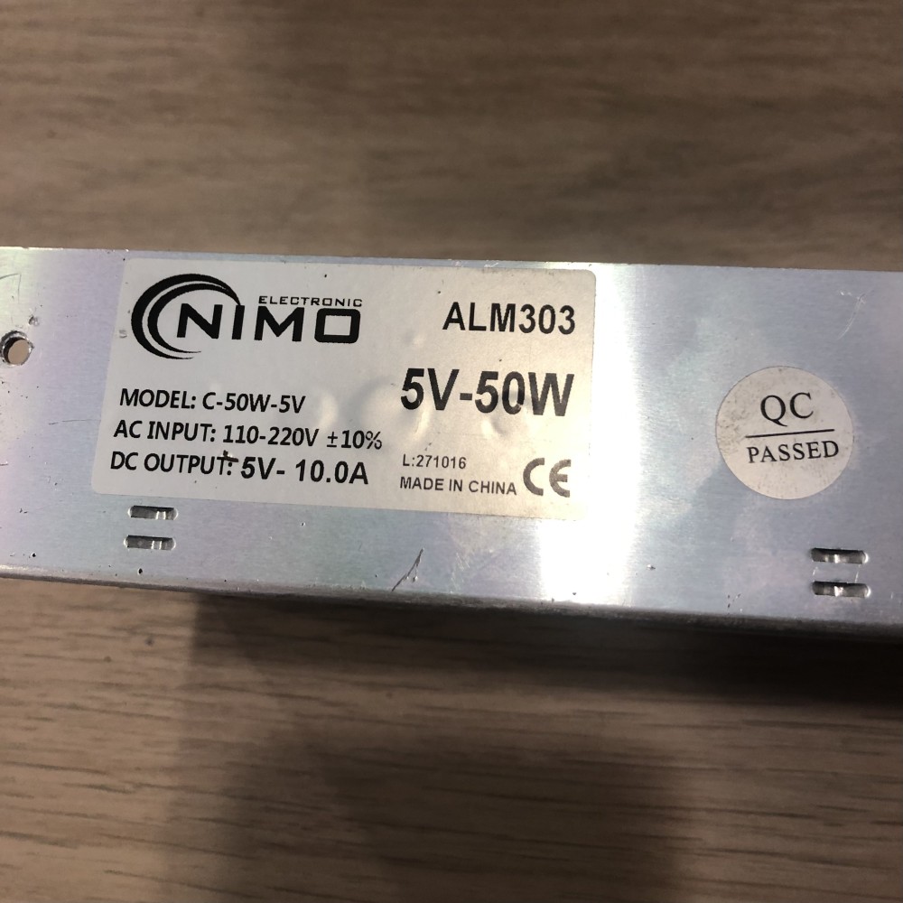 NIMO ALM303 Switching power supply 5V/50W/10.0A NIMO