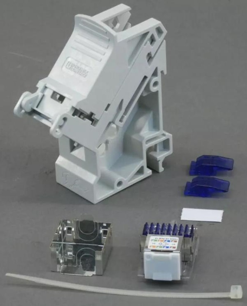 ETHERNET connector for DIN rail.