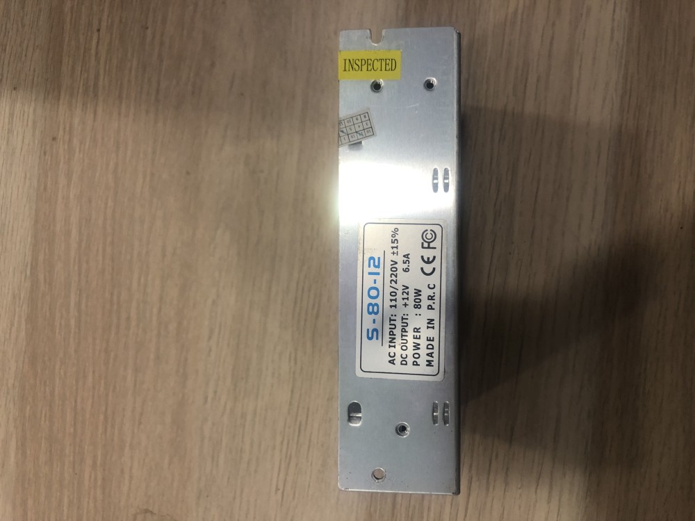 S-80-12 Tira de luz LED Fuente de alimentación conmutada AC110 / 220V DC12V 6.5A